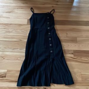 Black Button Dress